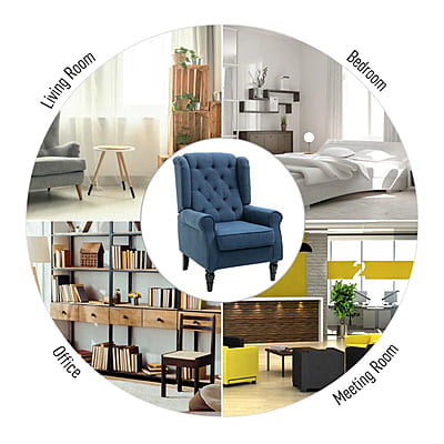 Vikinterio Morrisa Wingback Chair Vikinterio Morrisa Wingback Chair