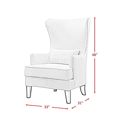 Vikinterio High back Upholstered Wingback Chair Vikinterio High back Upholstered Wingback Chair
