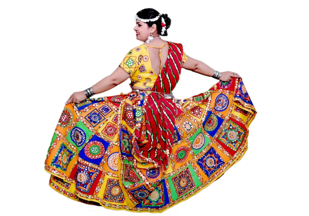 Women Garba Lehenga Choli Dress