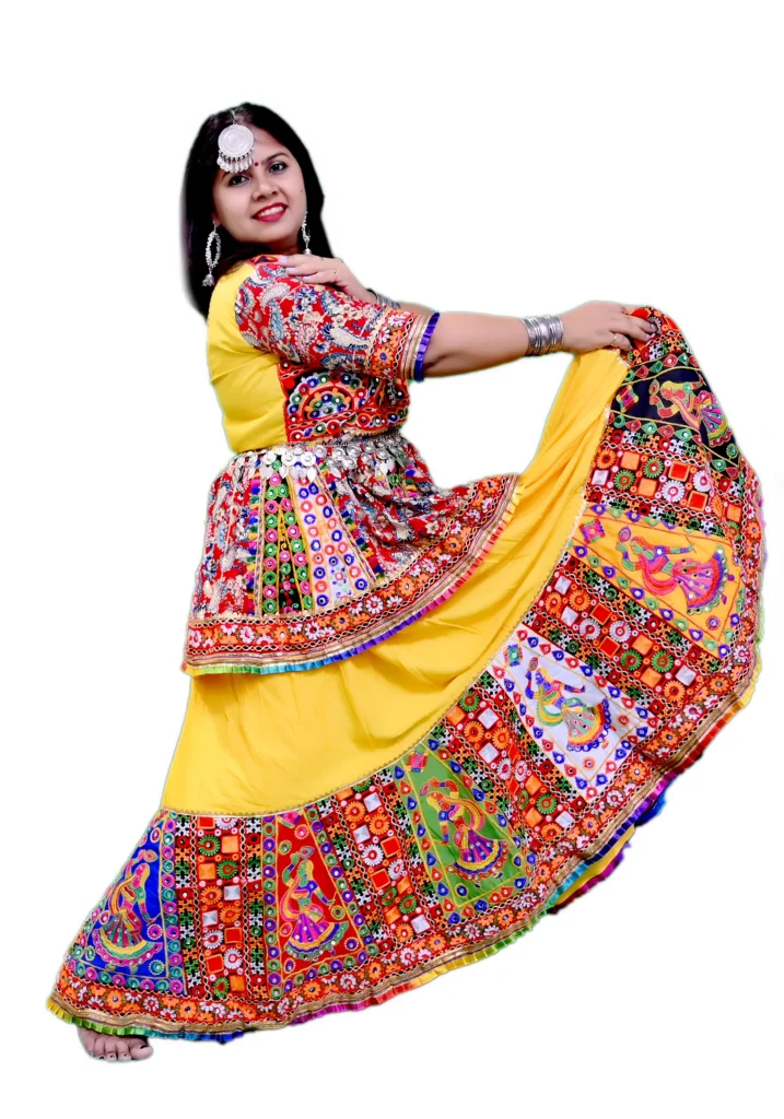 Navratri Koti Style Garba Lehenga Choli