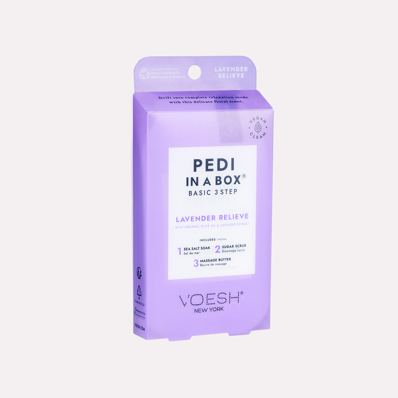 Pedi in a Box Basic 3 Step - Lavender Relieve Pedi in a Box Basic 3 Step - Lavender Relieve
