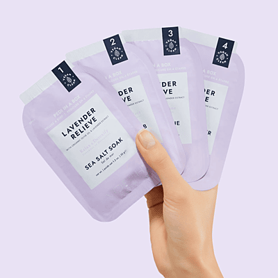 Pedi in a Box Deluxe 4 Step - Lavender Relieve Pedi in a Box Deluxe 4 Step - Lavender Relieve