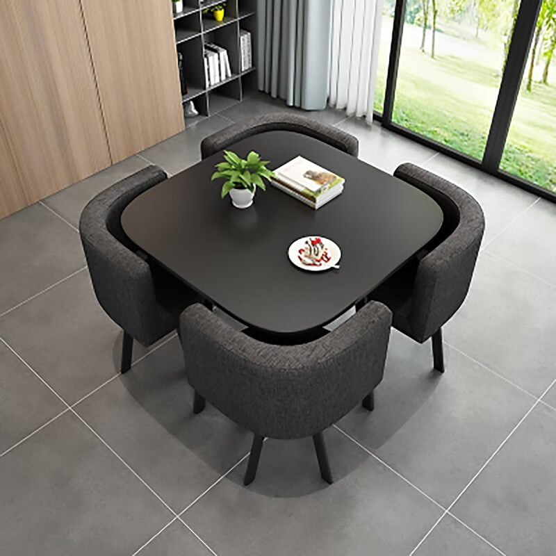 VIKINTERIO Maxico Space Saving Four Seater Dining Table Set VIKINTERIO Maxico Space Saving Four Seater Dining Table Set