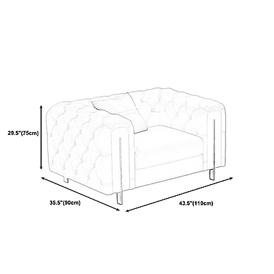 Tufted Split-Back Tuxedo Arm Chesterfield Sofa for Living Room Tufted Split-Back Tuxedo Arm Chesterfield Sofa for Living Room