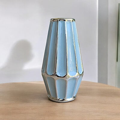 Greyish blue with Silver Strips