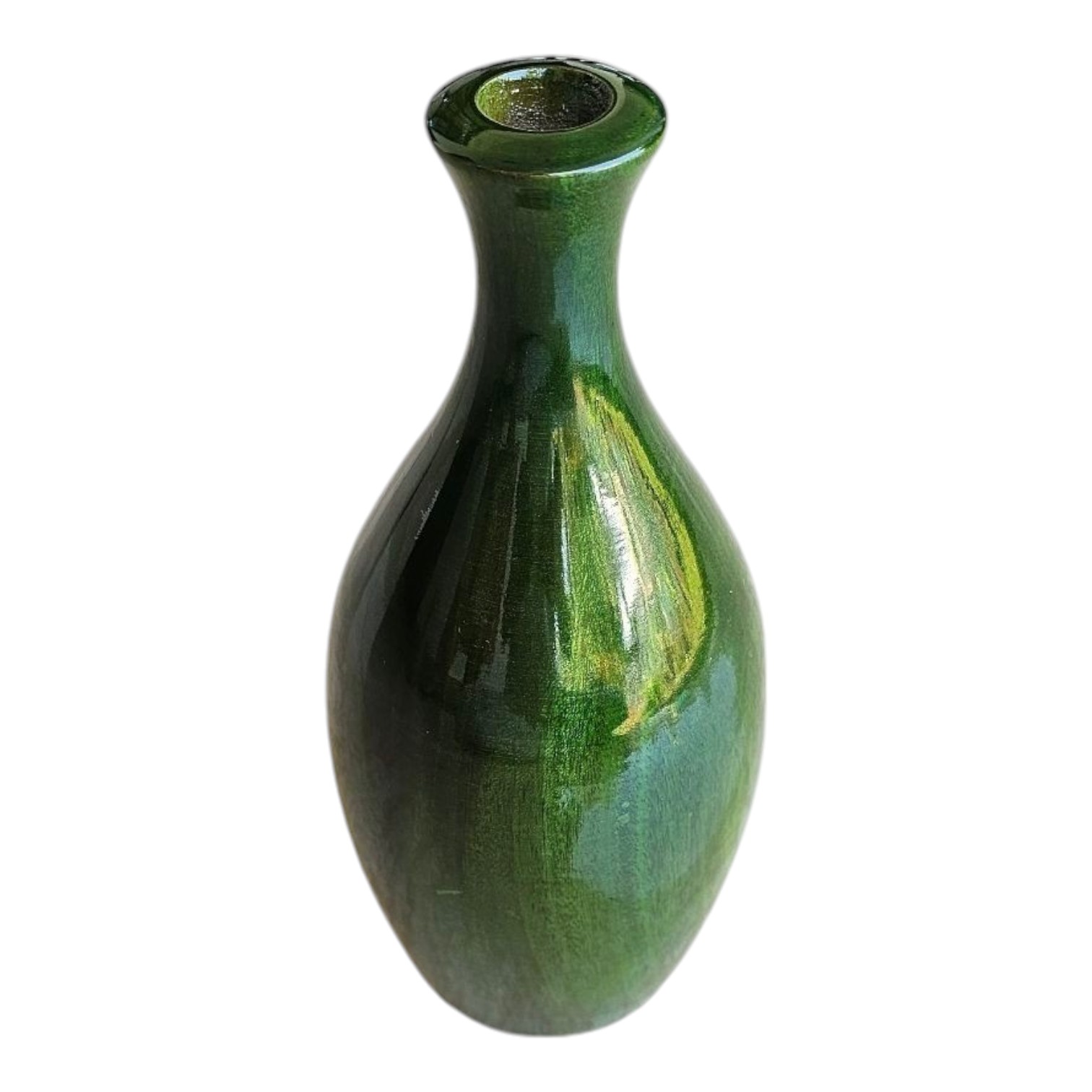 Flower Vase Wooden Green Flower Vase Wooden Green