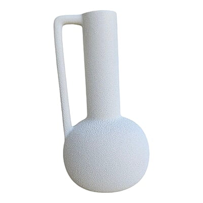 Flower Vase With Handle Solid White Flower Vase With Handle Solid White