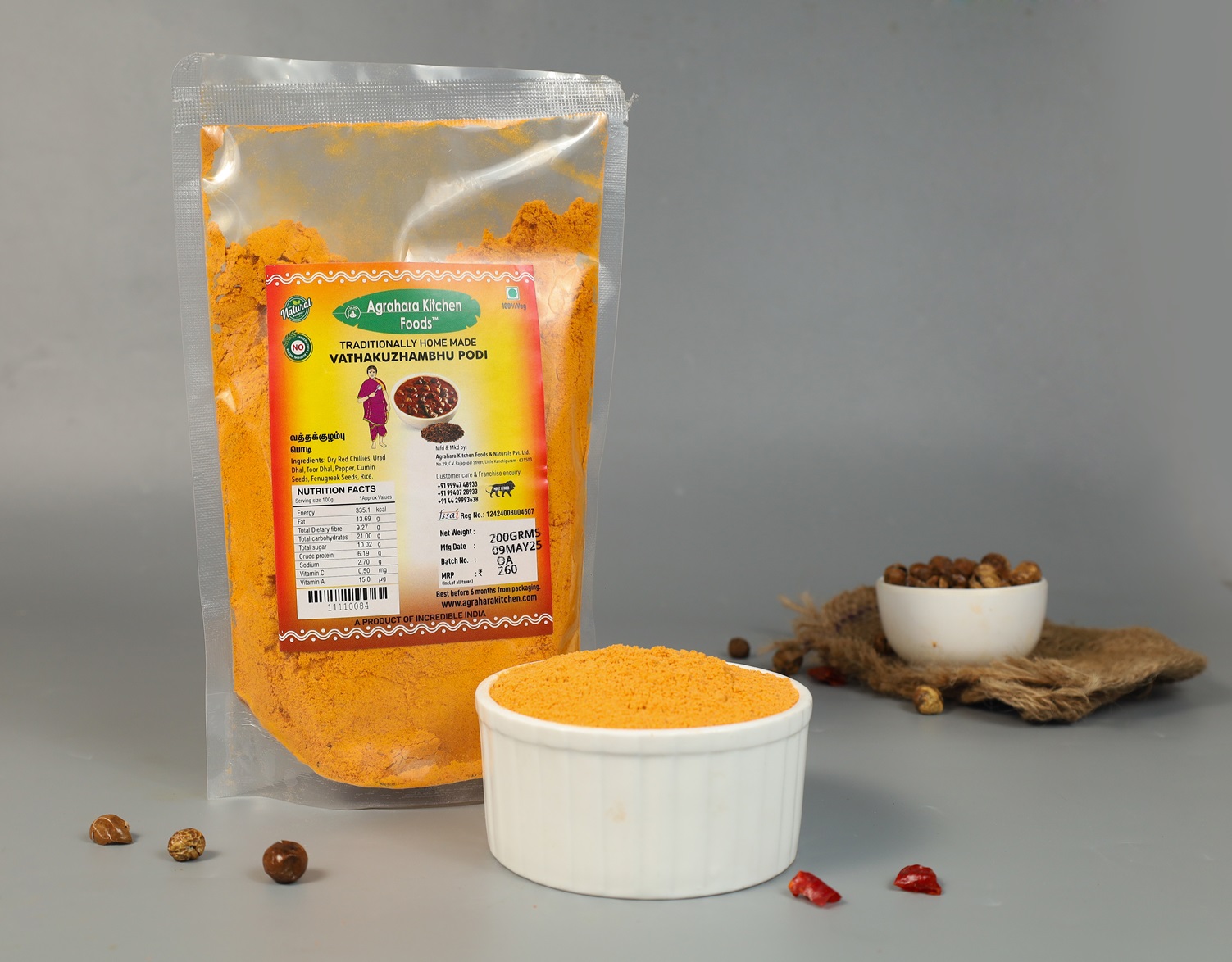 Vathakuzhambu-Podi