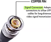Hd Video Balun Passive 8Mp Transceiver Transmitter Ahd/Tvi/Cvi/Cvbs Cable Connectors For 720P/960P/1080P/3Mp/5Mp Cctv Security Cameras