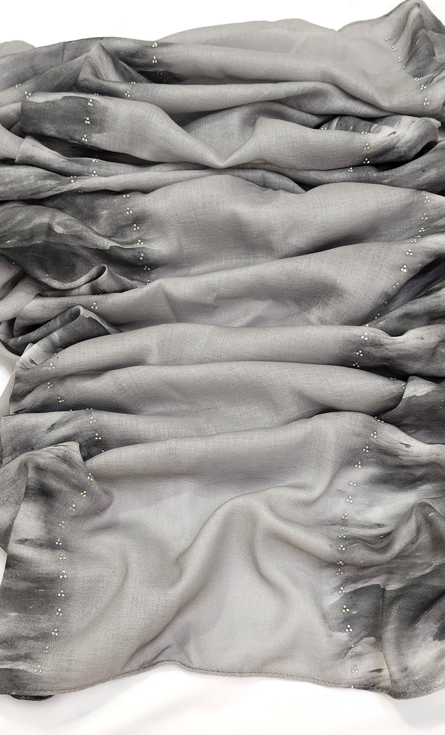 Viscose Summer Cool Cotton 3d Print Design and Crystal Stone