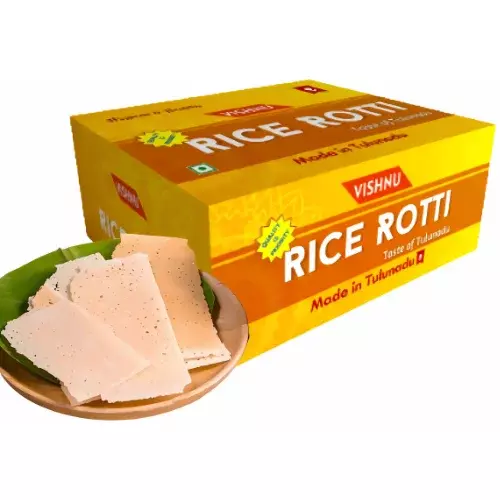 Vishnu Ultra-Thin Kori Rotti | Authentic Mangalore Rice Wafers | Special Box Rotti | Traditional South Indian Delight- 300g