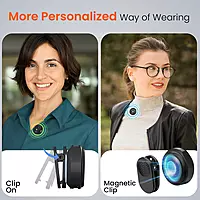 Portronics Vlogmate 3 Dual Wireless Collar Lapel Microphone (Black) Portronics Vlogmate 3 Dual Wireless Collar Lapel Microphone (Black)