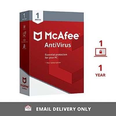McAfee Antivirus For Window 1 User 1 Year (Email Delivery) McAfee Antivirus For Window 1 User 1 Year (Email Delivery)