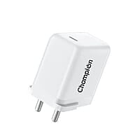 Champion 25W 5V/4A Type-C PD Fast Charger for iPhones & Android Devices (White) Champion 25W 5V/4A Type-C PD Fast Charger for iPhones & Android Devices (White)