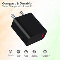 Champion 3Amp Single USB Port 15W Adapter | Wall Charger(Black) Champion 3Amp Single USB Port 15W Adapter | Wall Charger(Black)