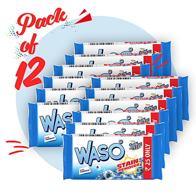 WASO | Stain Remover Detergent Cake 250G (Pack of 12) WASO | Stain Remover Detergent Cake 250G (Pack of 12)