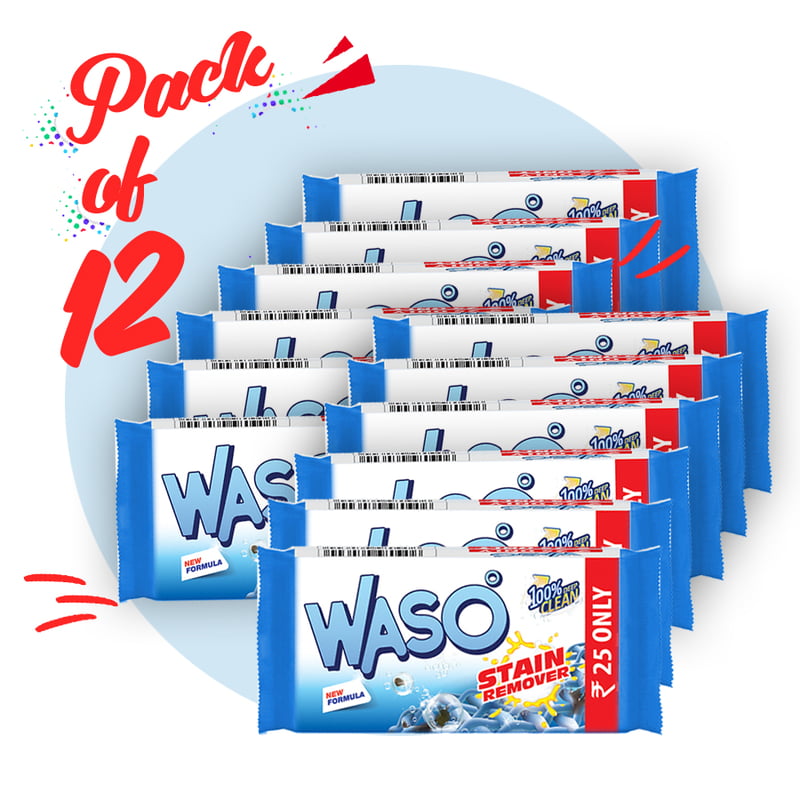 WASO | Stain Remover Detergent Cake 250G (Pack of 12) WASO | Stain Remover Detergent Cake 250G (Pack of 12)