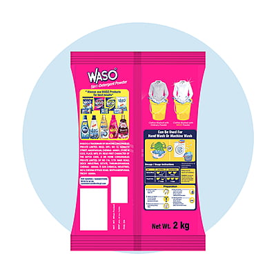 WASO | 5-in-1 Detergent Powder 2KG (Buy 1 Get 1) WASO | 5-in-1 Detergent Powder 2KG (Buy 1 Get 1)