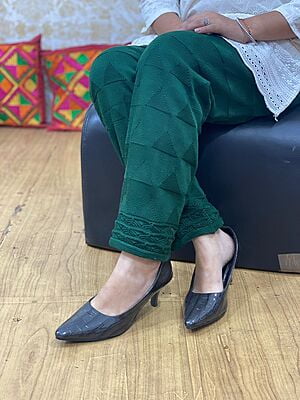 Woolen Knitted Pant-BottleGreen Woolen Knitted Pant-BottleGreen
