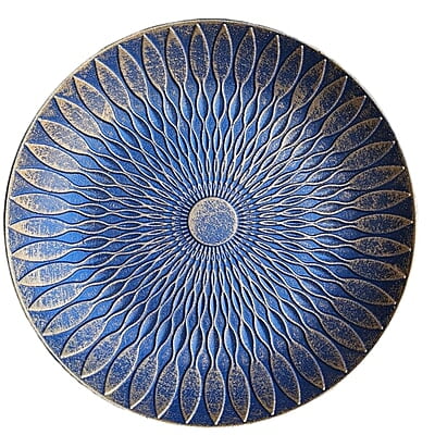 Blue and Gold MDF Wall Art Blue and Gold MDF Wall Art