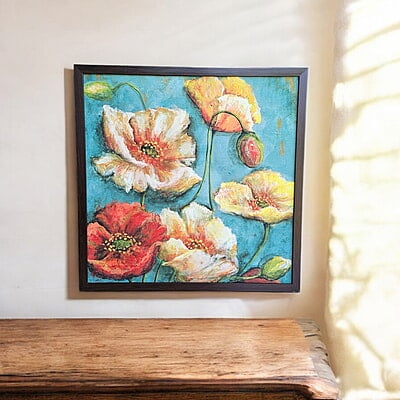 Vibrant Floral Wall Art Vibrant Floral Wall Art