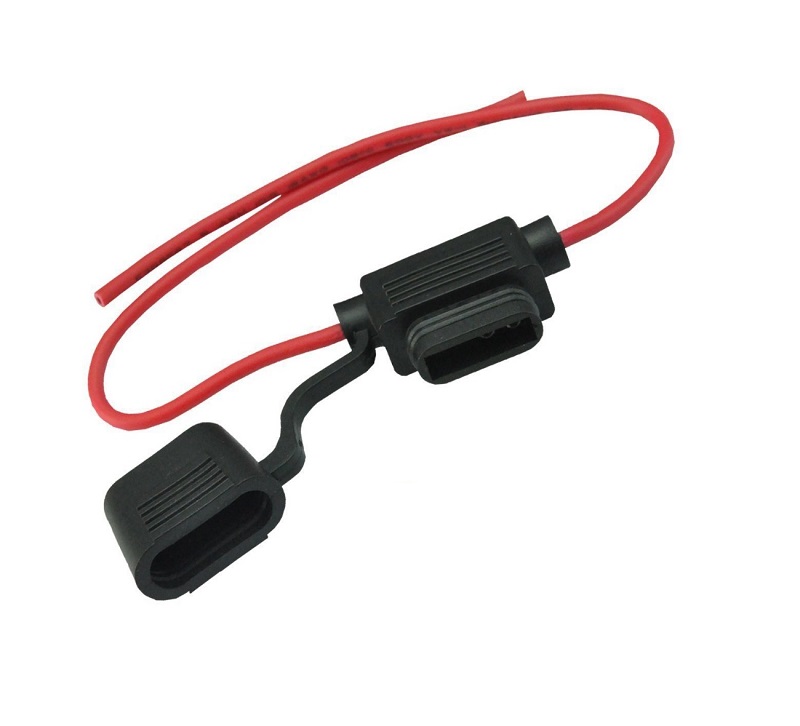 12AWG 30A Copper Wire Waterproof In Line Blade Fuse Holder