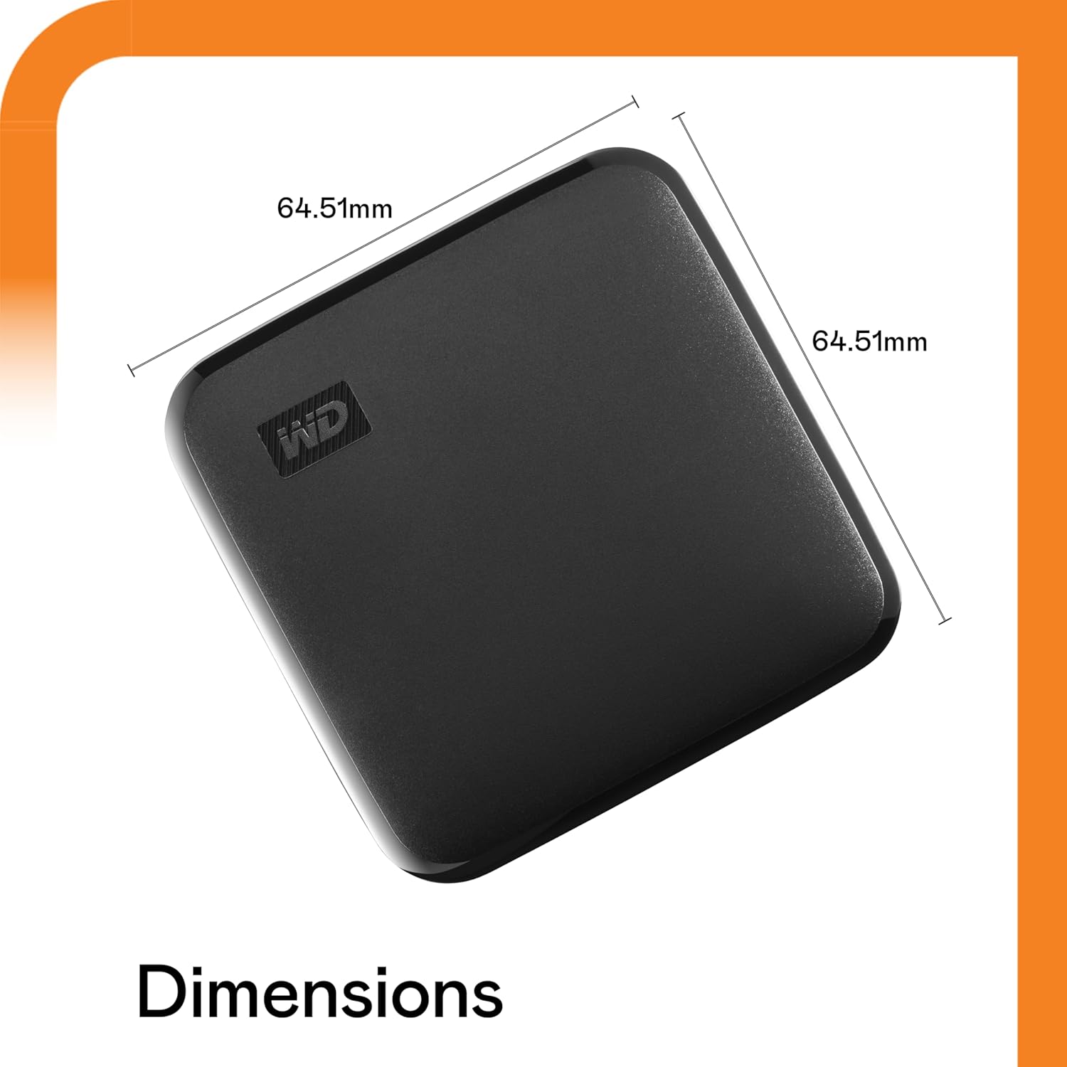 Western Digital Wd Elements Portable SSD, 400Mb/S R, Upto 2 Meter Drop Protection, PC & Mac Compatible Western Digital Wd Elements Portable SSD, 400Mb/S R, Upto 2 Meter Drop Protection, PC & Mac Compatible