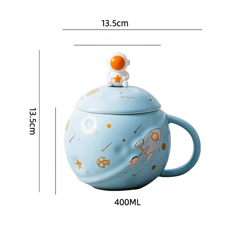 Astronaut Coffee Mug with Lid & Spoon Astronaut Coffee Mug with Lid & Spoon
