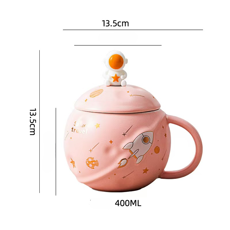 Astronaut Coffee Mug with Lid & Spoon Astronaut Coffee Mug with Lid & Spoon