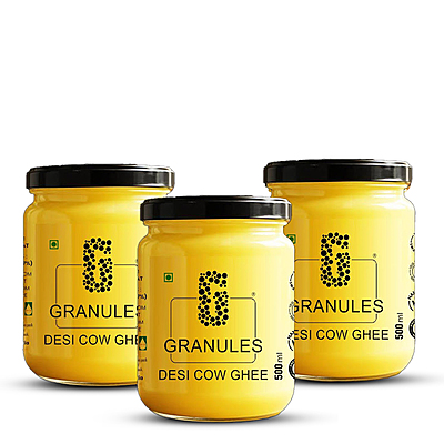 Pure Cow Ghee 500ml Pack of 3