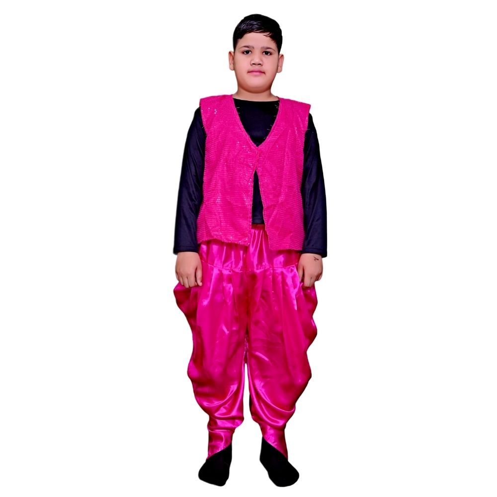 Western Dance Dress Magenta & Black