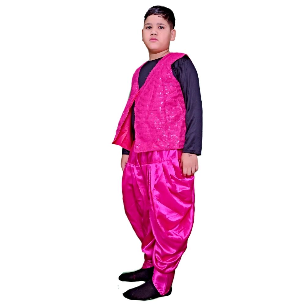 Western Dance Dress Magenta & Black