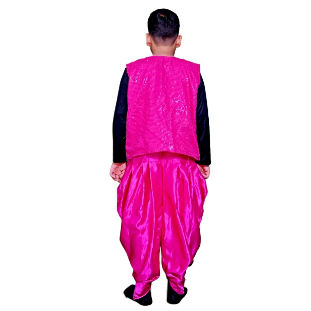 Western Dance Dress Magenta & Black