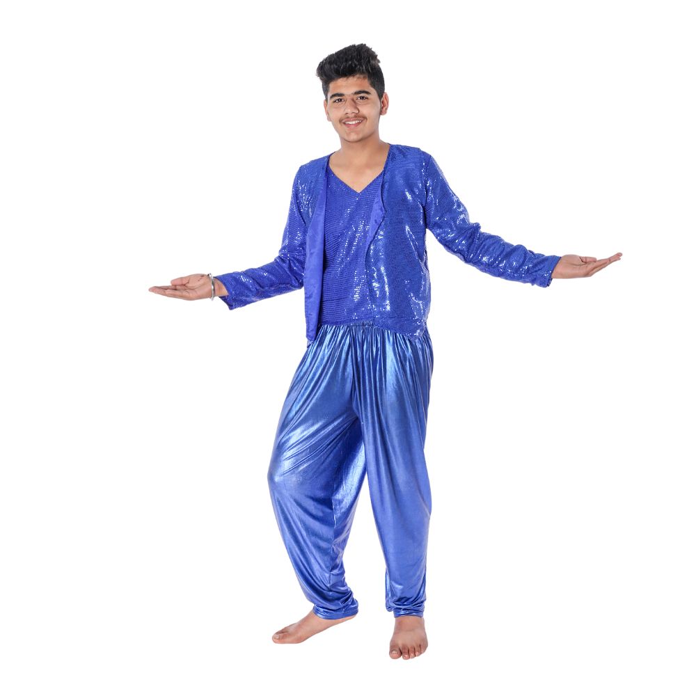 Western Dance Fancy Dress Blue