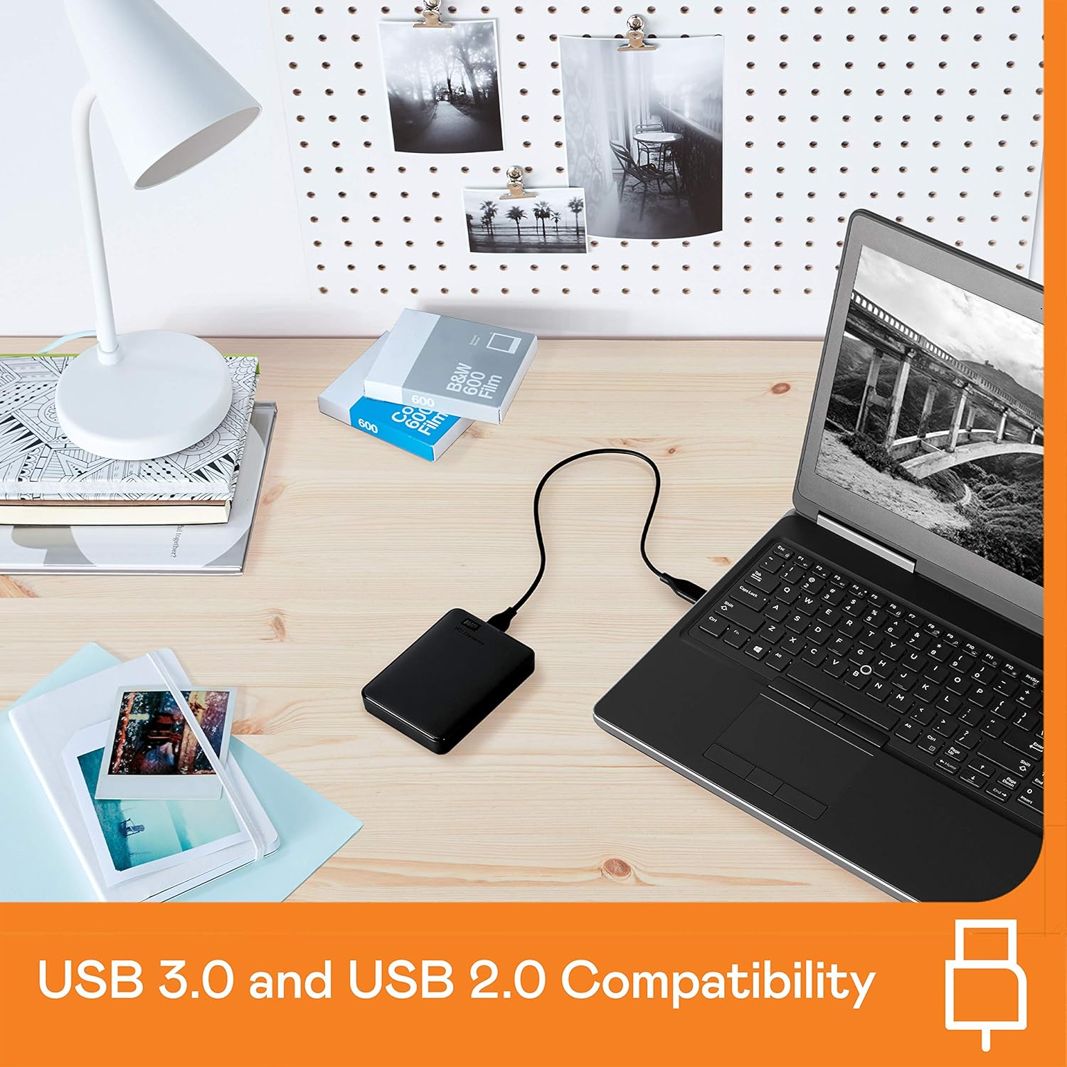 Western Digital WD 1TB Elements Portable Hard Disk Drive, USB 3.0, Compatible with PC, PS4 and Xbox, External HDD Western Digital WD 1TB Elements Portable Hard Disk Drive, USB 3.0, Compatible with PC, PS4 and Xbox, External HDD