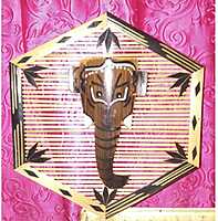 Six corner ganesh head 2