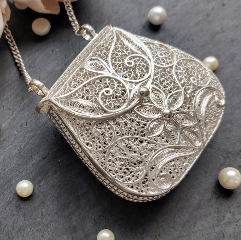 Intricate Silver Coin Pouch collection Intricate Silver Coin Pouch collection