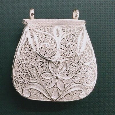 Intricate Silver Coin Pouch collection Intricate Silver Coin Pouch collection
