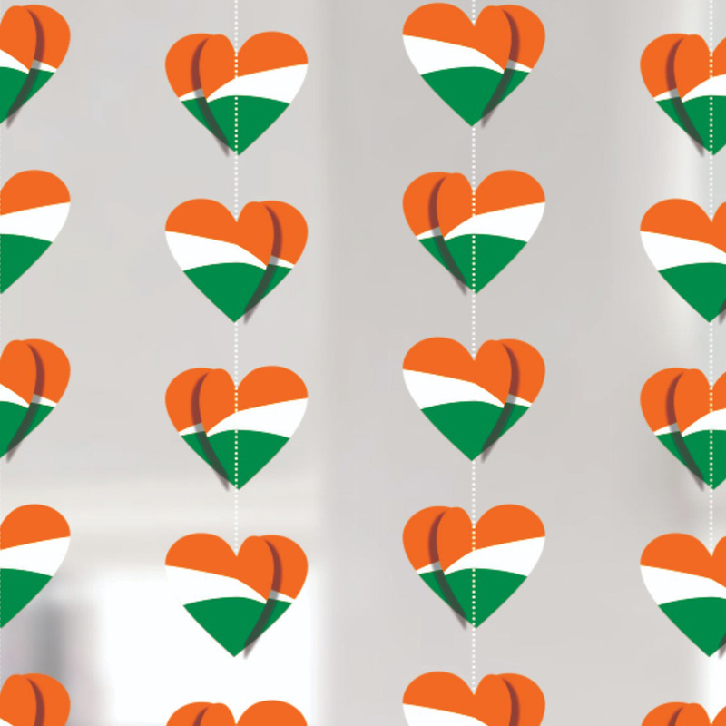 Tri Color Heart Frill Tri Color Heart Frill