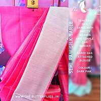 SEMI RAW SILK SAREE MRSSRSS22512 SEMI RAW SILK SAREE MRSSRSS22512