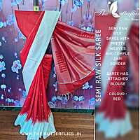 SEMI RAW SILK SAREE MRSSRSS22516 SEMI RAW SILK SAREE MRSSRSS22516