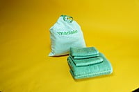 Bamboo Unisex Towel- |Highly Absorbent & Quick Dry |for Yoga, Beach, Gym, Bath, Pool, Travel |Lighter Weight | Fluffy Terry & Soft for Skin & Hair (ethical green)