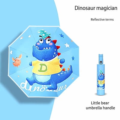 black glue automatic kids umbrella folding children's umbrella cartoon umbrella