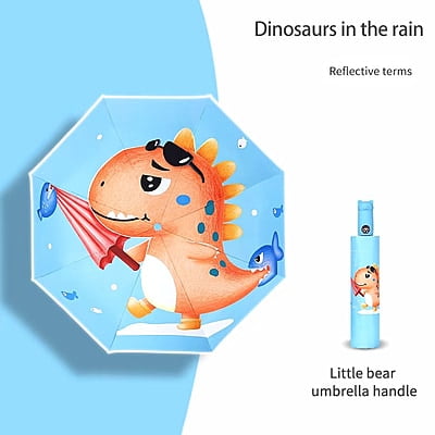 black glue automatic kids umbrella folding children's umbrella cartoon umbrella