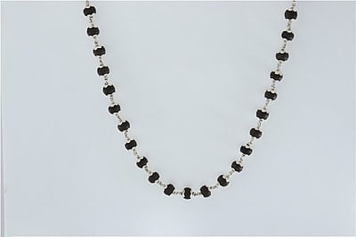 SRIMATHI JEWELLERS Sacred 925 Silver Karungali Malai – 54 Bead Mala for Divine Blessings SRIMATHI JEWELLERS Sacred 925 Silver Karungali Malai – 54 Bead Mala for Divine Blessings