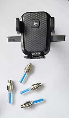 Aux cable, Car Tyre Light LED, Car Power Wheel Steering Knob 3 Items