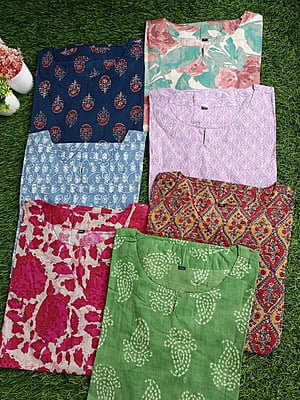 "SIMAR" Pure Cotton Kurtis