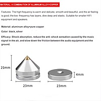 DS-23MMSPKS SILVER SPIKES 23mm * 23MM (8 PCS) DS-23MMSPKS SILVER SPIKES 23mm * 23MM (8 PCS)
