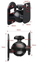 DS-15WM Zinc Alloy Wall Mount Speaker Upto 15kg load Hanger for Sound Box Audio Speaker(2 PCS)