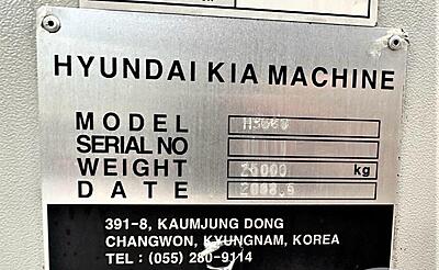 Hyundai KIA HS630 – Horizontal Machining Center